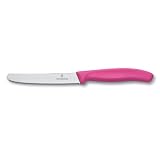 VictorinoxSwissClassic4-1/2-InchUtilityKnifewithRoundTip,PinkHandle