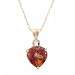 Twilight Mystic Topaz & Diamond Pendant Necklace in Solid Yellow Gold