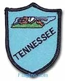 Tennessee - State Shield Patches, blue