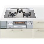 Panasonic ガス W750ガラストップ両面焼連動銀 QSS31L9JLP