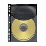 COMPUCESSORY / DVD Storage Sleeves,Half Sheet,Header Lbl.,2 Cap,20/PK,Black / CCS25501 / Sold as 20 Per Pack / Mfr Part # 25501