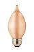 Bulbrite 431140 - 40C15A - 40 Watt Amber C15 Decorative Light Bulb