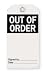 Industrial Grade 2RMX2 Accident Tag, Out of Order, Pk 25