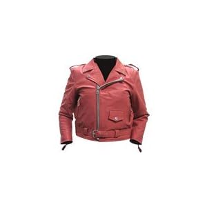 Girls Kids Basic Leather Motorcycle Jacket KJ742 Pink