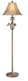 Ironwood Aged Gold and Amber Floor Lamp - C6606