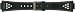 TX250772, Timex watchband, 8 Lap Triathlon, 16mm, Black/Gray