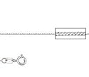Platinum 18 Inch X .7 mm Curb Chain Necklace - O Ring Clasp - JewelryWeb