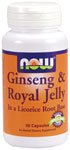Ginseng & Royal Jelly by NOW Foods - (100mg - 90 Capsules)