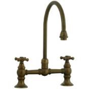 Cifial 268 270d20 Distressed Nickel Highlands Brass Handles
