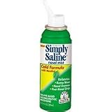 Simply Saline Adult Nasal Mist, Cold With Menthol, 3-Ounce