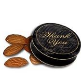 1 and 1 2 lb Whole Natural Almonds Tin - Thank You by Catoctin Kettle Korn