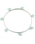 Baroni Turquoise Quartz & Green Opal Glass Cluster Bangle