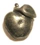 Apple Button ~ Apple Pin!! ~ Rare Vintage Button!! ~ Approx .5" X .5" [Apparel]