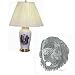 Porcelain Lamp with Newfoundland