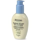 Aveeno Positively Smooth Facial Moisturizer, Lightly Fragranced, 4-Ounce Bottles (Pack of 2)