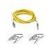 Belkin Cat5e Moulded UTP Crossover Cable (Yellow Cable with Grey Boot) 1m
