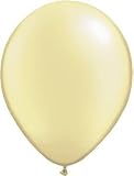 50 12Premium quality Ivory Cream helium quality latex balloons