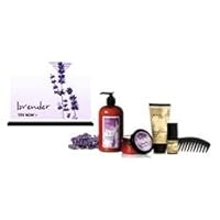 WEN By Chaz Dean LAVENDER Conditioner and Re-moist Mask Intensive Hair Treatment with ALMOND MINT Styling Creme and Texture Balm PLUS Wide Tooth Shower Comb, 5 PIECE SET