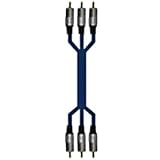 3 x RCA phono plugs - 3 x RCA phono plugs, a/v lead, 1.5m