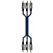 3 x RCA phono plugs - 3 x RCA phono plugs, a/v lead, 1.5m