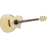 Ibanez Exotic Wood EW20QMEBBD Cutaway Acoustic-Electric Guitar (Natural)