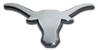 Texas Longhorns CHROME METAL Longhorn Auto Emblem