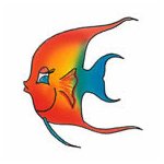 Color Tropical Fish Temporary Tattoo 2x2