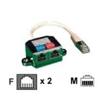 Videk - Network splitter - RJ-45 (F) - RJ-45 (M) - STP - (CAT 5)