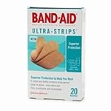 Band-Aid Ultra-Strips, Adhesive Bandages All One Size - 20 / Pack