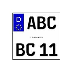 NEU das Neue kleine Motorrad-Eurokennzeichen 180mm x 200mm
