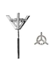 Genuine Moissanite 3 Prong Ear Studs W/Threaded Post 14K White Gold 6.5mm Pair Moissanite 3 Prong Ear Stud