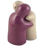 Cruet set Hugging Lovers Salt & Pepper Pots Purple & White