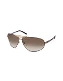Salvatore Ferragamo Signature Metal Aviator Sunglasses rose gold/shaded brown
