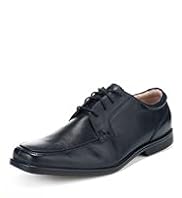 Airflex™ Leather Square Toe Lace Up Shoes