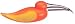 Boston Warehouse Bird Peeler - Orange/ Yellow