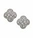 14K Diamond-Dotted Cluster Earrings