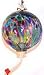 Multicolored Hand-blown Glass Hummingbird Feeder