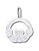 Solid Sterling Silver Claddagh Sterling Silver Charm