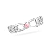 Celtic Design Toe Ring with Pink Crystal
