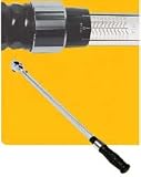 1/2 In Dr Torque Wrench - Micro-Adjustable Comfort-Grip Handle - Ratchet Head - 30-250 Ft/Lb