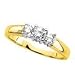 3 Diamond Anniversary Band 1/4 ct. in 14K Yellow Gold (Highest Quality)