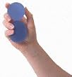 Thera-Band Hand Exerciser - Extra Large Size - Extra-Firm - Black - 6 pack