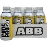 ABB Performance Pure Pro 50 Shake, Banana Cream, 14.5-Ounce Bottles (Pack of 12)
