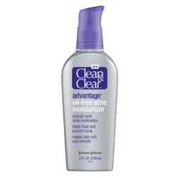 Clean & Clear Advantage Oil-Free Acne Moisturizer Salicylic Acne Medication 4 fl oz (120 ml)