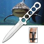 Mako Shark Dive Knife with Leg Strap Sheath