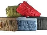 Bewitched Accessories Crinkle Fabric Clutch Purse With Bead Detail And Wrist Strap