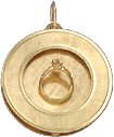 Engagement Ring in Shadow Box, 14K Gold Charm