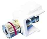 Channel Vision Almond Banana Jack Inserts Red Stripe - 10 Pack - Model 10-J-BJR-A Banana-Plug Connectors