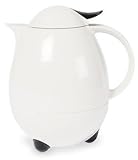 Leifheit 1-Liter Columbus 28300 Insulated Carafe, white/black
