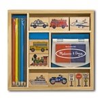 VEHICLES STAMP SET
